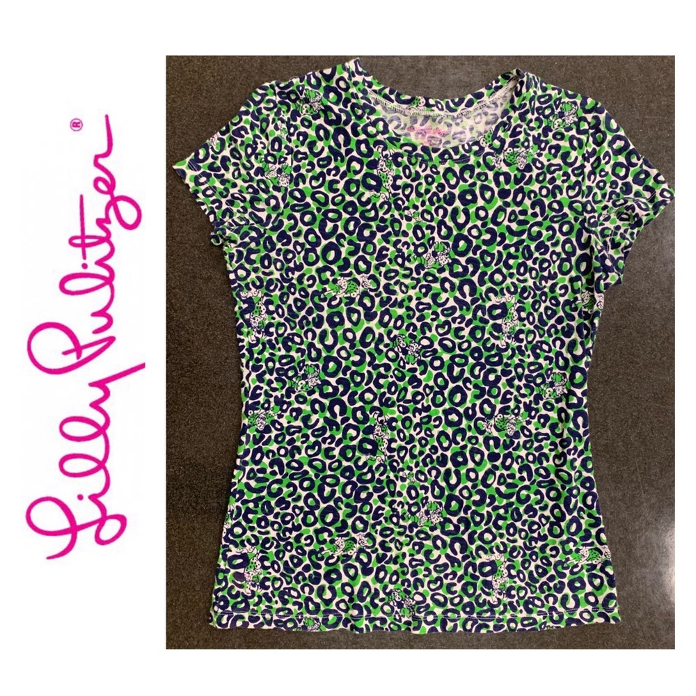 Lilly Pulitzer Thrill of the Chase Leopard Top